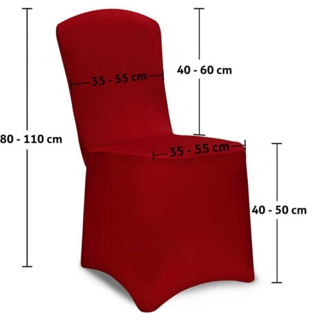 6x Coprisedie Eleganti Elasticizzati Per Matrimoni Feste Eventi Rosso Bordeaux 6 6x Coprisedie Eleganti Elasticizzati Per Matrimoni Feste Eventi Rosso Bordeaux - immagine 4