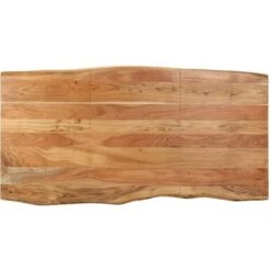 Nova Tavolo Da Pranzo In Legno Massello Di Acacia E Acciaio Varie Dimensioni Dimensioni : 80x90x76 Cm -Vendite HOMCOM || VIDAXL || Songmics 46363468 4