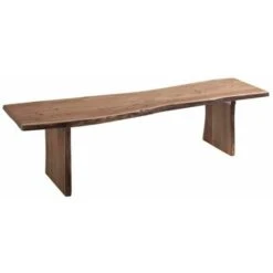 PURE ACACIA 117 Panca In Legno Di Acacia - Laccato / Natur 160x38x45