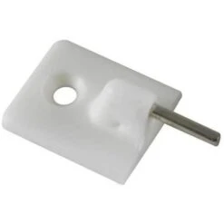 Vendite HOMCOM || VIDAXL || Songmics 34 - 4 PEZZI - GANCI AUTOADESIVI IN PLASTICA PER BACCHETTE TENDA - COLORE BIANCO