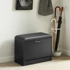 SoBuy Scarpiera Panca Scarpiera Portascarpe Con Seduta Nero FSR16-SCH -Vendite HOMCOM || VIDAXL || Songmics 50214187 5