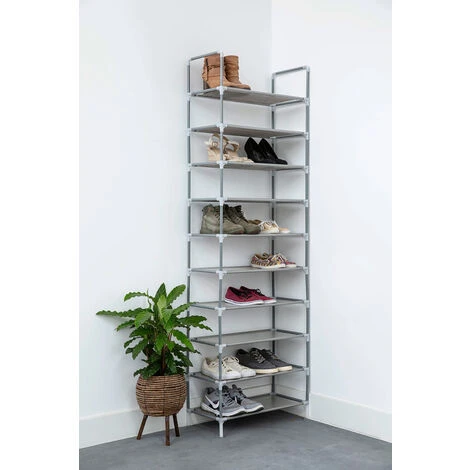 Scarpiera Per 20 Paia - Grigia 4 Scarpiera Per 20 Paia - Grigia - immagine 2