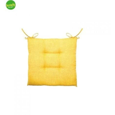 CUSCINO SEDIA CRETA GEMITEX IN POLIESTERE E COTONE COLORE GIALLO 3 CUSCINO SEDIA CRETA GEMITEX IN POLIESTERE E COTONE COLORE GIALLO