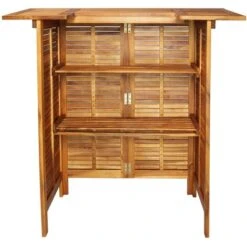 Tavolo Da Bar 110x50x105 Cm In Legno Massello Di Acacia 9 Tavolo Da Bar 110x50x105 Cm In Legno Massello Di Acacia -Vendite HOMCOM || VIDAXL || Songmics 51115360 3