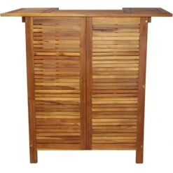 Tavolo Da Bar 110x50x105 Cm In Legno Massello Di Acacia 10 Tavolo Da Bar 110x50x105 Cm In Legno Massello Di Acacia -Vendite HOMCOM || VIDAXL || Songmics 51115360 4