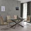 Tavolo Da Pranzo Rettangolare In Vetro Allungabile 160x90x75 - Altea Grigio -Vendite HOMCOM || VIDAXL || Songmics 51215400 1