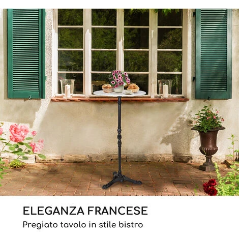 Blumfeldt Patras Taverna Tavolo Bistrò 4-Seasons-Marble Bianco 4 Blumfeldt Patras Taverna Tavolo Bistrò 4-Seasons-Marble Bianco - immagine 2