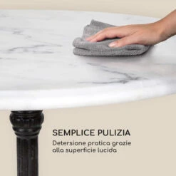 Blumfeldt Patras Taverna Tavolo Bistrò 4-Seasons-Marble Bianco 10 Blumfeldt Patras Taverna Tavolo Bistrò 4-Seasons-Marble Bianco -Vendite HOMCOM || VIDAXL || Songmics 51250615 4