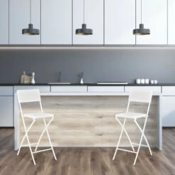 Relaxdays Sedia Da Bar Pieghevole In Set Da 2, Aspetto Rattan, Con Schienale, Sgabello Piegehevole, H: 78 Cm, Bianco -Vendite HOMCOM || VIDAXL || Songmics 51969690 2
