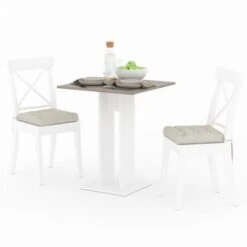 Tavolo Da Pranzo „Ewert“ 65x65cm Bianco/sonoma Vicco -Vendite HOMCOM || VIDAXL || Songmics 52052849 4