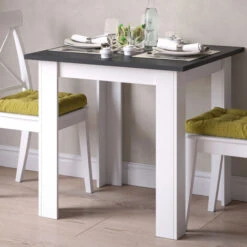 Tavolo Da Pranzo „Karlos“ 80cm Bianco/antracite Vicco -Vendite HOMCOM || VIDAXL || Songmics 52053026 5