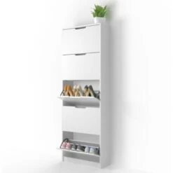 Scarpiera „Luca“ Bianco Con 5 Scomparti Vicco -Vendite HOMCOM || VIDAXL || Songmics 52053439 4