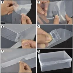 Set 5 Pz Scatola Contenitore Organizzatore Scarpe Trasparent Box Salvaspazio -Vendite HOMCOM || VIDAXL || Songmics 52978340 4