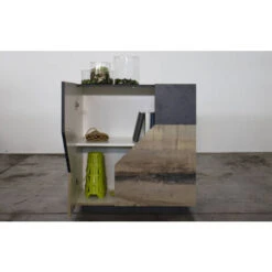 Dmora Credenza Moderna A 2 Ante Geometriche, Made In Italy, Madia Da Ingresso, Buffet Di Design Da Soggiorno, Cm 100x43h106, Ardesia E Acero, Con Imballo Rinforzato 11 Dmora Credenza Moderna A 2 Ante Geometriche, Made In Italy, Madia Da Ingresso, Buffet Di Design Da Soggiorno, Cm 100x43h106, Ardesia E Acero, Con Imballo Rinforzato -Vendite HOMCOM || VIDAXL || Songmics 53443479 5