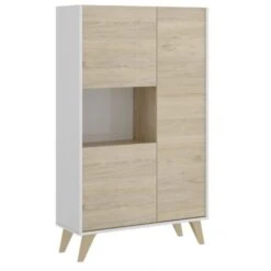 Credenza Soggiorno 135 Cm Abby Bianco Opaco E Rovere Naturale Con Tre Ante Bianco E Naturale 9 Credenza Soggiorno 135 Cm Abby Bianco Opaco E Rovere Naturale Con Tre Ante Bianco E Naturale -Vendite HOMCOM || VIDAXL || Songmics 54288553 3