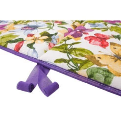Cuscino Sdraio Morbido Copri Seduta Lettino Prendisole Mare Pieghevole 100% Made In Italy Floreale - Viola -Vendite HOMCOM || VIDAXL || Songmics 54313180 4