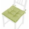 Cuscino Sedia Pastello Morbido Universale Coprisedia Cotone Imbottito 100% Made In Italy - Verde -Vendite HOMCOM || VIDAXL || Songmics 55040380 1