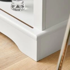 SoBuy Credenza Cucina Vetrina Credenza Con Anta Scorrevole In Vetro, Mobile Da Cucina, Bianco, L80 X P39 X A82 Cm, FSB46-W -Vendite HOMCOM || VIDAXL || Songmics 55765994 3