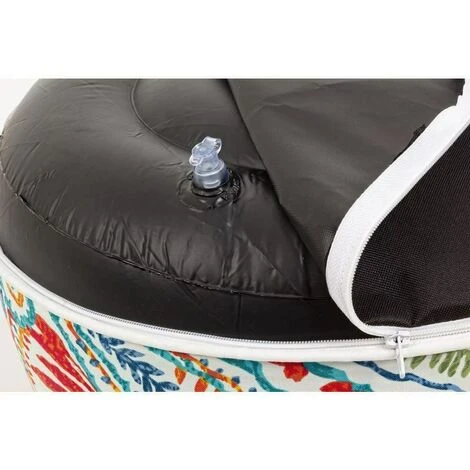 Pouf Da Giardino Gonfiabile Esterno Poltrona Bizzotto In Tessuto PVC Ø 53 Cm - Fantasia: Azzorre 4 Pouf Da Giardino Gonfiabile Esterno Poltrona Bizzotto In Tessuto PVC Ø 53 Cm - Fantasia: Azzorre - immagine 2