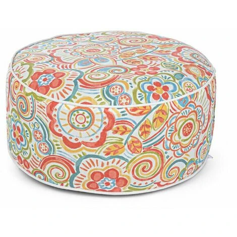 Pouf Da Giardino Gonfiabile Esterno Poltrona Bizzotto In Tessuto PVC Ø 53 Cm - Fantasia: Azzorre 5 Pouf Da Giardino Gonfiabile Esterno Poltrona Bizzotto In Tessuto PVC Ø 53 Cm - Fantasia: Azzorre - immagine 3