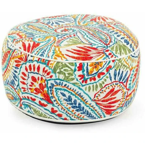 Pouf Da Giardino Gonfiabile Esterno Poltrona Bizzotto In Tessuto PVC Ø 53 Cm - Fantasia: Azzorre 7 Pouf Da Giardino Gonfiabile Esterno Poltrona Bizzotto In Tessuto PVC Ø 53 Cm - Fantasia: Azzorre - immagine 5