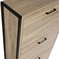 Scarpiera LUIS Tre Ante Design Industriale -Vendite HOMCOM || VIDAXL || Songmics 57241774 4