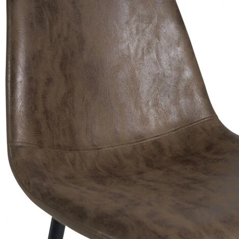 Set Di 4 Sedie Vintage DALI Marroni Per Sala Da Pranzo 5 Set Di 4 Sedie Vintage DALI Marroni Per Sala Da Pranzo - immagine 3