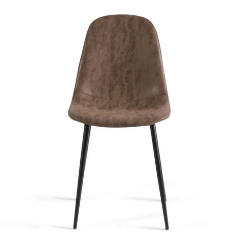 Set Di 4 Sedie Vintage DALI Marroni Per Sala Da Pranzo 7 Set Di 4 Sedie Vintage DALI Marroni Per Sala Da Pranzo - immagine 5