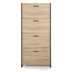 Scarpiera LUIS 4 Ante Design Industriale -Vendite HOMCOM || VIDAXL || Songmics 57241790 3