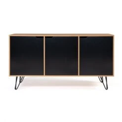 Credenza Bassa Vintage NOEMI 3 Ante In Legno Con Piedi A Forcina 9 Credenza Bassa Vintage NOEMI 3 Ante In Legno Con Piedi A Forcina -Vendite HOMCOM || VIDAXL || Songmics 57241793 3