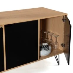 Credenza Bassa Vintage NOEMI 3 Ante In Legno Con Piedi A Forcina 11 Credenza Bassa Vintage NOEMI 3 Ante In Legno Con Piedi A Forcina -Vendite HOMCOM || VIDAXL || Songmics 57241793 5