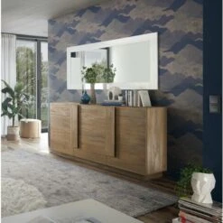 Credenza 3 Ante Moderna, In Finitura Mercure