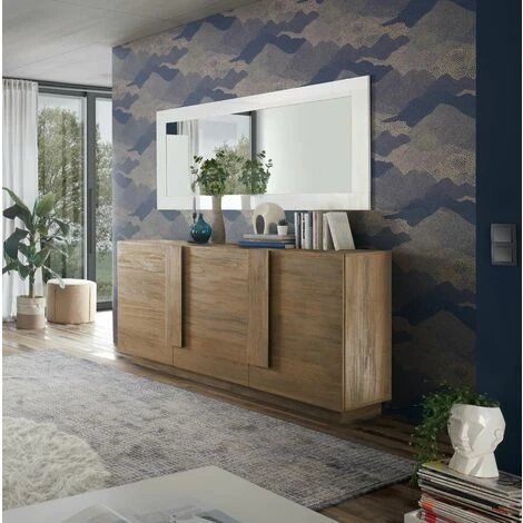 Credenza 3 Ante Moderna, In Finitura Mercure 3 Credenza 3 Ante Moderna, In Finitura Mercure