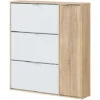 Scarpiera, Armadio Portascarpe A 4 Ante, Mobile Basso Multiuso Con 5 Ripiani, Scarpiera Moderna, Cm 106x22h115, Rovere E Bianco 2 Scarpiera, Armadio Portascarpe A 4 Ante, Mobile Basso Multiuso Con 5 Ripiani, Scarpiera Moderna, Cm 106x22h115, Rovere E Bianco -Vendite HOMCOM || VIDAXL || Songmics 58748665 1