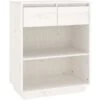 Mobile Consolle Bianco 60x34x75 Cm In Legno Massello Di Pino VidaXL -Vendite HOMCOM || VIDAXL || Songmics 59685454 1