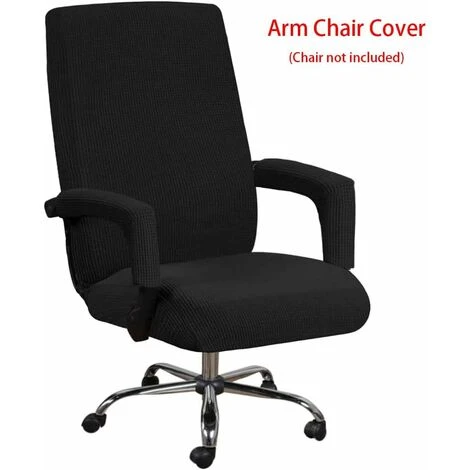 HIASDFLS Fodera Per Sedia Da Ufficio - Fodera Per Sedia Da Ufficio Elastica Universale Staccabile - Fodera Per Sedia Moderna - Fodera Per Sedia Elastica Lavabile - Nero - Taglia: XL 5 HIASDFLS Fodera Per Sedia Da Ufficio - Fodera Per Sedia Da Ufficio Elastica Universale Staccabile - Fodera Per Sedia Moderna - Fodera Per Sedia Elastica Lavabile - Nero - Taglia: XL - immagine 3