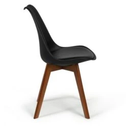 Set Di 6 Sedie SARA Nere Con Gambe Scure Per Sala Da Pranzo 11 Set Di 6 Sedie SARA Nere Con Gambe Scure Per Sala Da Pranzo -Vendite HOMCOM || VIDAXL || Songmics 63566598 5