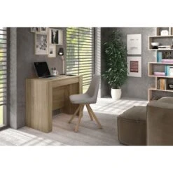 Dmora Consolle Compton, Tavolo Da Pranzo Allungabile, Tavolo Con Allunghe Multiuso Estensibile Fino A 10 Posti, Cm 51/237x90h78, Rovere -Vendite HOMCOM || VIDAXL || Songmics 63751458 4
