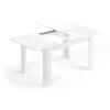 Dmora Tavolo Allungabile Midland, Tavolo Per Sala Da Pranzo Allungabile, Tavolo Da Pranzo Estensibile Con Allunga, Cm 140/190x90h78, Bianco Lucido -Vendite HOMCOM || VIDAXL || Songmics 63751893 1