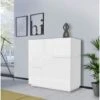 Madia 2 Ante Linea Galassia In Finitura Bianco Lucido -Vendite HOMCOM || VIDAXL || Songmics 64129492 1