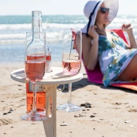WINNEK: Portabottiglie E Portabicchieri In Legno Portatile E Pieghevole Per Uso Esterno 3 WINNEK: Portabottiglie E Portabicchieri In Legno Portatile E Pieghevole Per Uso Esterno