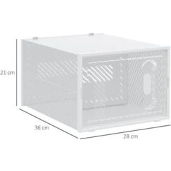 HOMCOM Mobile Scarpiera Modulare Salvaspazio, 18 Cubi 28x36x21 Cm In Plastica PP, Bianco -Vendite HOMCOM || VIDAXL || Songmics 65898272 3