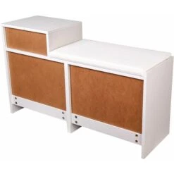 Mobile Mobiletto Scarpiera Panca Imbottita Bianca Dimensioni 94,5x57x30 Cm 10 Mobile Mobiletto Scarpiera Panca Imbottita Bianca Dimensioni 94,5x57x30 Cm -Vendite HOMCOM || VIDAXL || Songmics 66360910 4