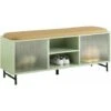Mobili Per Scarpe Scarpiera Con 2 Ante In Vetro Panca Con Seduta Panca Ingresso Con Anta Scorrevole 110x32x46 Cm Verde FSR115-GR SoBuy -Vendite HOMCOM || VIDAXL || Songmics 66991883 1