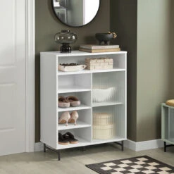 Credenza Con Anta Scorrevole In Vetro Cassettiera Mobile Da Cucina Scarpiera Da Ingresso 70x33x90cm Bianco FSB61-W SoBuy 11 Credenza Con Anta Scorrevole In Vetro Cassettiera Mobile Da Cucina Scarpiera Da Ingresso 70x33x90cm Bianco FSB61-W SoBuy -Vendite HOMCOM || VIDAXL || Songmics 66991884 5