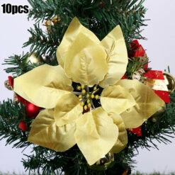 Decorazione Dell&39albero Di Natale Fiori Di Natale Per La Decorazione Alberi Di Natale/ghirlande Ornamenti Appesi 10 Pezzi Di Alta Qualità,silver,CHINA -Vendite HOMCOM || VIDAXL || Songmics 67327250 2