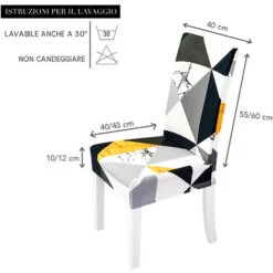 Coprisedia Con Schienale Antimacchia,Vestisedia Elasticizzato Con Stampa Geometrico -Vendite HOMCOM || VIDAXL || Songmics 67461186 2