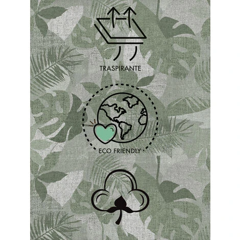 Set 4/6 Cuscini Sedia Con Lacci Cuscino 4 Punti Imbottiti Spessore 6 Cm Palme Verdi - 4 Pezzi 4 Set 4/6 Cuscini Sedia Con Lacci Cuscino 4 Punti Imbottiti Spessore 6 Cm Palme Verdi - 4 Pezzi - immagine 2