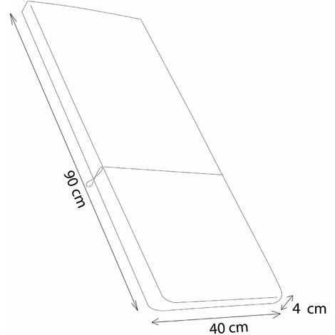 Cuscino Medio Beige Con Doppia Cucitura Per Sedia E Poltrona Per Esterno Idrorepellenti Resistente All'Acqua 5 Cuscino Medio Beige Con Doppia Cucitura Per Sedia E Poltrona Per Esterno Idrorepellenti Resistente All'Acqua - immagine 3