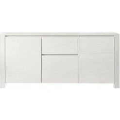 Credenza Abete Bianco Spazzolato 185x50x84 Per Interno Sala Da Pranzo Salotto Cucina Moderno Massello